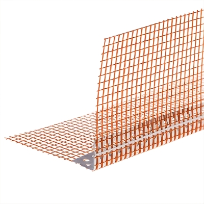 Оранжев PVC Ъгъл, 2.5м с мрежа 10х10/широка/