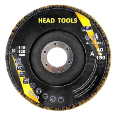Диск ламел 125мм А60 за шлайфане HEAD TOOLS