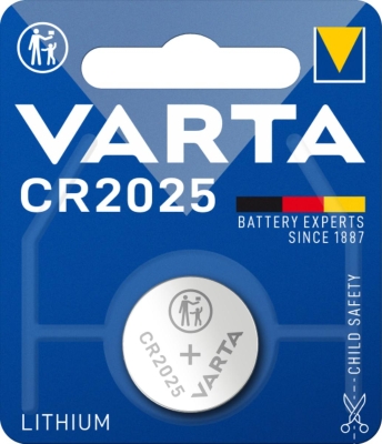 БАТЕРИЯ VARTA CR2025 ELECTRONICS LITHIUM