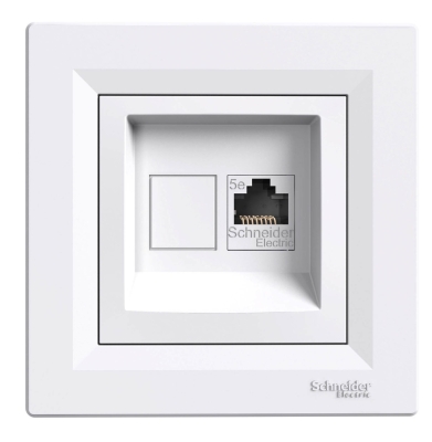 Компютърна розетка RJ45 Cat.5e UTP бяла Schneider Asfora EPH4300121
