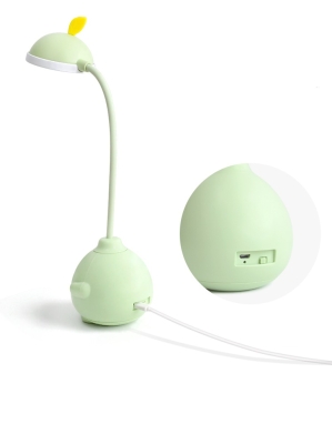 ЛЕД Настолна лампа, USB зареждане, 2 режима светлина, LED 3W, Круша TYX8043 Зелен