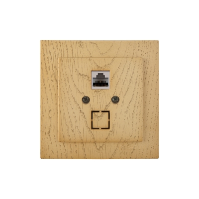 Компютърна розетка Nilson Touran, цвят Клен CAT5e RJ45 Нилсон
