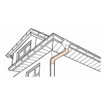 Кривка двойна Макси, ф100, 0.4 мм, Поцинкована ламарина Kaleo Roof