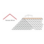 Обшивка за било 2 метра, 0.5 мм, Пластифицирана ламарина, Антрацит RAL7016 Kaleo Roof