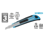 Нож Макетен WORKEE Pro Line SK4, 9мм, 3 резервни остриета