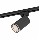 СПОТ ЗА РЕЛСОВ МОНТАЖ GU10 ЧЕРЕН TL908 BK KING