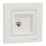Компютърна розетка RJ45 Cat.5e UTP крем Asfora Schneider Electric EPH4300123
