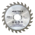 Диск за циркуляр за дърво ф230х24Тх22.23мм, 24 Зъба, HEAD TOOLS