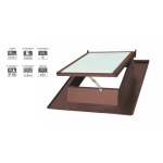 Капандура кафяв пластификат RAL8017 с поликарбонат Kaleo Roof