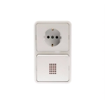 Табло за бойлер НК, 16А, 250V, Двойна Комбинация, Скрит Монтаж