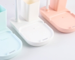 ЛЕД Настолна лампа с Огледало, 3 режима светлина, USB, Сензор, Li-ion, LD1053 Синя