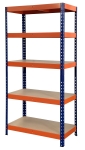 Метален стелаж WORKEE 183x45x90 см, 5 MDF рафта х 200 кг
