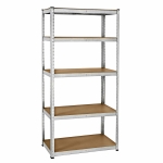 Метален стелаж WORKEE 180x40x90 см, 5 MDF рафта х 175 кг