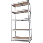 Метален стелаж WORKEE 180x40x90 см, 5 MDF рафта х 175 кг